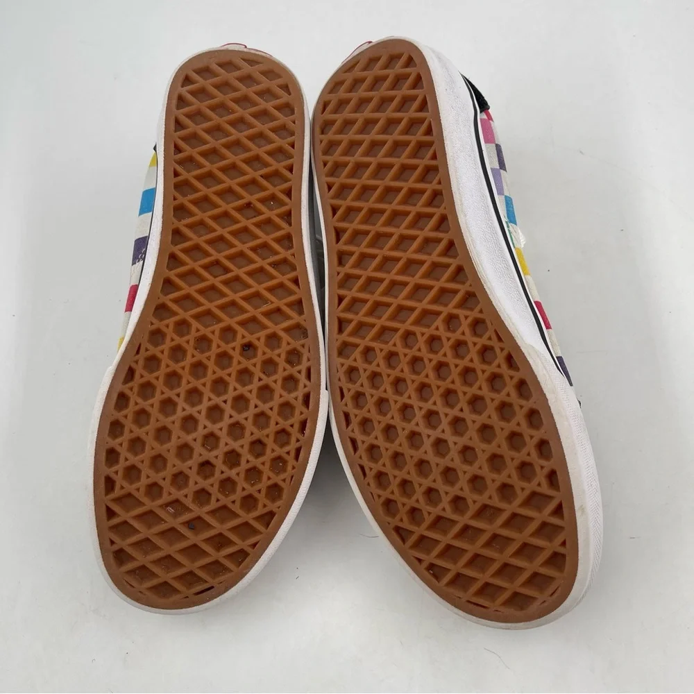 Van’s Women’s Multicolor Checkerboard Classic Canvas Lace-Up Shoes - Size 6